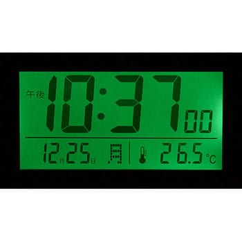 電波デジタル時計 夜間自動点灯ライト付 リズム 置き時計 通販モノタロウ