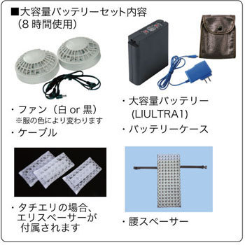 8209649シルバー3L ND-111B NSP空調服【半袖】立ち襟チタン【大容量