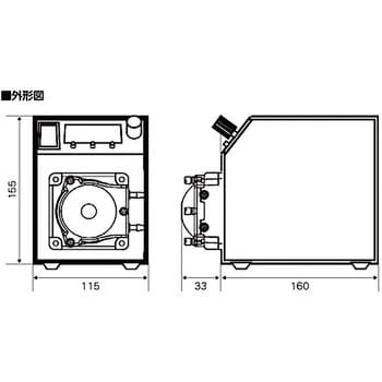 PP-DP1-200-F1663 ポータブルチューブポンプ ツカサ電工 電圧DC24V