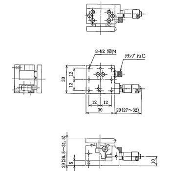 LV-3047-1 ハイグレードアルミZ昇降ステージ 30×30 中央精機 送り方式