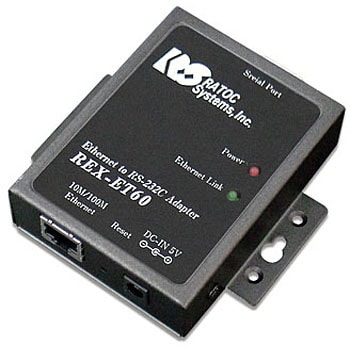 スマホ・タブレット・パソコンEther-RS242C変換機　REX ET60