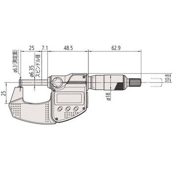 専用デジマチック マイクロメータBMB