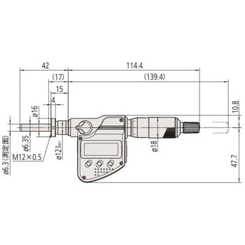 MHN2-25MX 164・350シリーズ デジマチック マイクロメータヘッドMHN 1