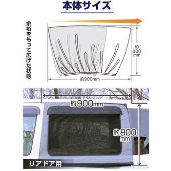 ウインドーネット リアドア用 Meltec(大自工業)
