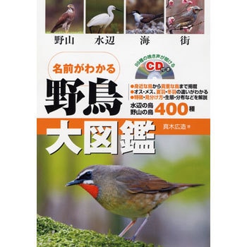 43086 名前がわかる野鳥大図鑑 99種の鳴き声が聞けるCD付き 1冊 永岡