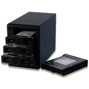 MAL-3035SBKU3 SATA3.5/2.5インチHDD4台外付けケース フィールド