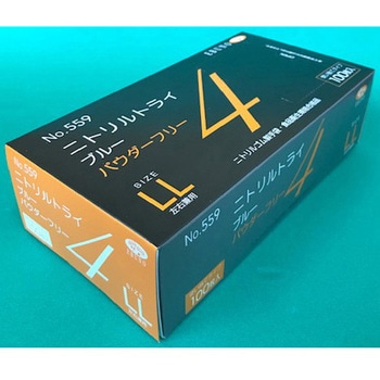 ニトリルトライ4 ブルー パウダーフリー エブノ