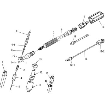 0870-G32 部品 TIG溶接トーチAWD-26 1箱(10本) ダイヘン 【通販モノタロウ】