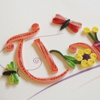 グリーティングカード Quilling Card(クイリングカード)