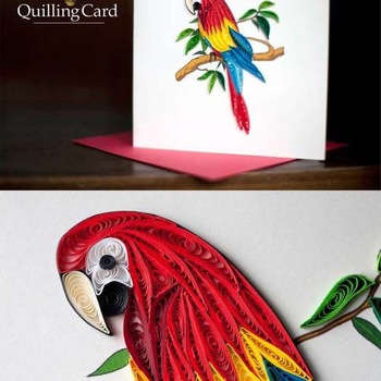 グリーティングカード Quilling Card(クイリングカード)