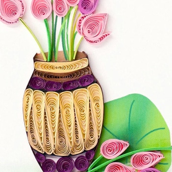 バースデーカード Quilling Card(クイリングカード)