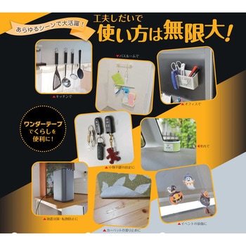 ワンダーテープ はがせる両面テープ(超強力透明仕様) 20mm幅タイプ サンユー印刷