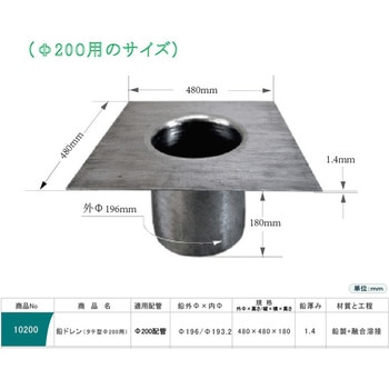 鉛ドレン タテ型 孫悟空ドレン