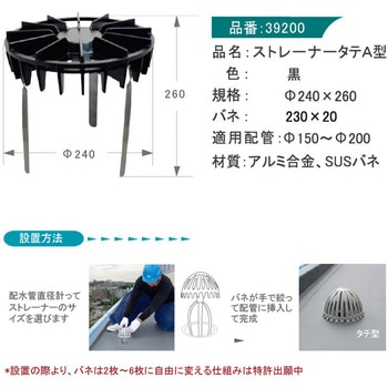 ストレーナーキャップ A型 孫悟空ドレン
