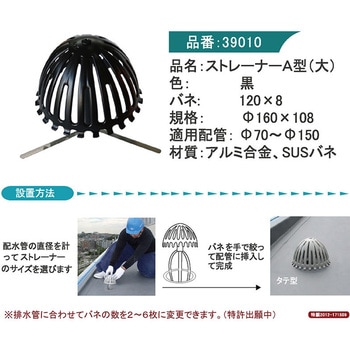 ストレーナーキャップ A型 孫悟空ドレン