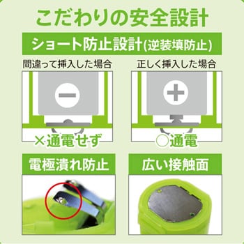 電池スペーサー 乾電池変換[単3形]→[単1形]  単1のつもり 大作商事