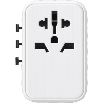 海外用マルチ変換プラグPD70W付白 YAZAWA(ヤザワコーポレーション)