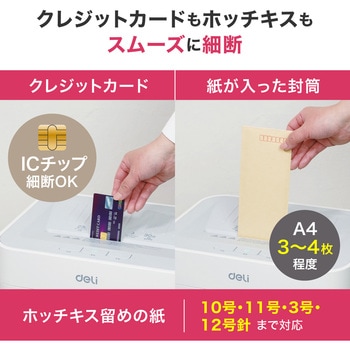 静音A4サイズ据え置型シュレッダー Deli