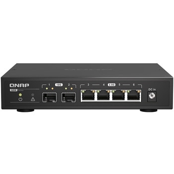 2 ポート 10GbE SFP+、5 ポート 2.5GbE RJ45、unmanaged switch QNAP