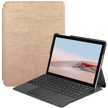 Microsoft Surface Go3/Go2/Go対応 フラップケース ゴールド エムディーエス