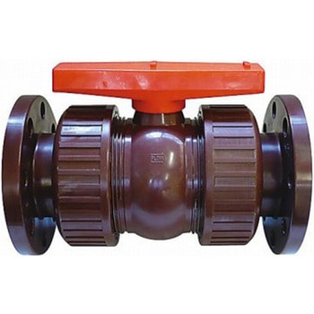 HT-PVC(耐熱)両ユニオンボールバルブ(シート材質EPDM)VP606C フランジ式 - HSバルブ