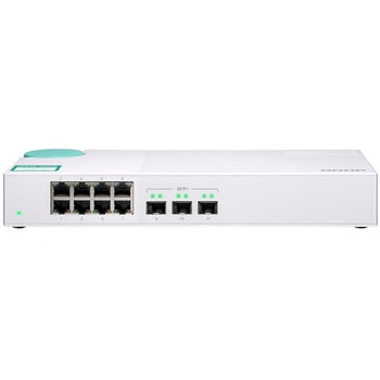 QSW-308S Eight 1GbE NBASE-T ports、Three 10GbE SFP+ QNAP