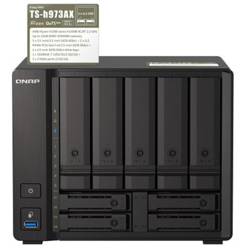 QNAP NAS 5+4ベイ HDDレス タワー型 TS-h973AX-32G QNAP