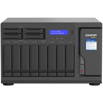 QNAP NAS 8+4ベイ HDDレス タワー型 TVS-h1288X-W1250-16G QNAP