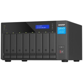 TVS-h874-i5-32G 96TB搭載モデル(タワー型 NAS HDD12TBx8個搭載) QNAP
