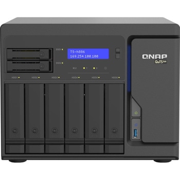 QNAP NAS 6+2ベイ HDDレス タワー型 TS-h886-D1602-8G QNAP