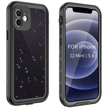iPhone 12 mini対応 防水ケース ブラック エムディーエス
