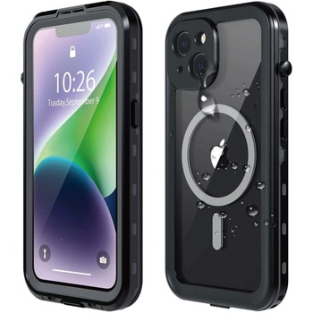 iPhone14対応 防水ケース ブラック エムディーエス