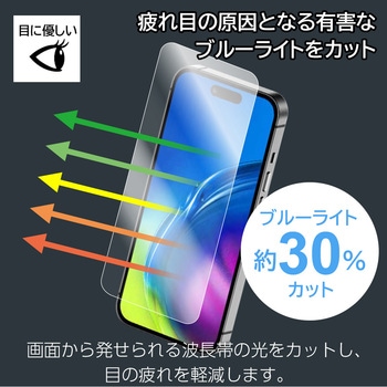 iPHone16e ブルーライトカット液晶保護フィルム エアージェイ