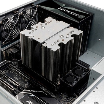 SilverStone IntelおよびAMDサーバークラスソケット対象、TDP 450W の4Uフォームファクター産業クラスCPUクーラー SST-XED120S-WS SILVER STONE(シルバーストーン)