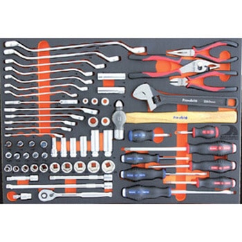 75pcsデラックスツールセット(9.5SQ) 入組品付(ブラック) Autobahn