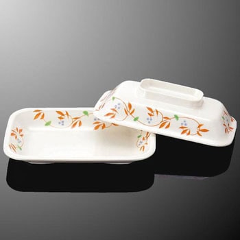 紅からくさ 深角皿 大 マルケイ(国際化工)