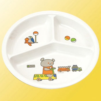 こぐまちゃん 三つ仕切皿 小 マルケイ(国際化工)