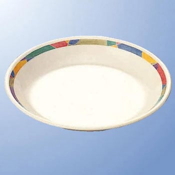メラミン食器 ジオライン 18cm平皿 - マルケイ(国際化工)