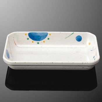 宇宙 隅切深角皿 大(身) マルケイ(国際化工)