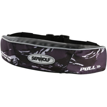 ライフジャケット 腰巻タイプ ブラックカモ 救命胴衣 桜マーク シーウルフマリン