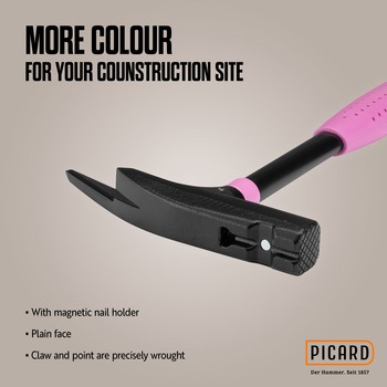 PICARD Pinkハンマー 大工用ルーフィングハンマー、チェッカー仕上げ PICARD