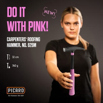 PICARD Pinkハンマー 大工用ルーフィングハンマー、フラット仕上げ PICARD