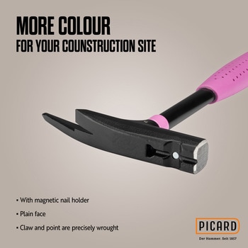 PICARD Pinkハンマー 大工用ルーフィングハンマー、フラット仕上げ PICARD