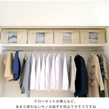 収納ボックス 窓付き YAMAZEN(山善)