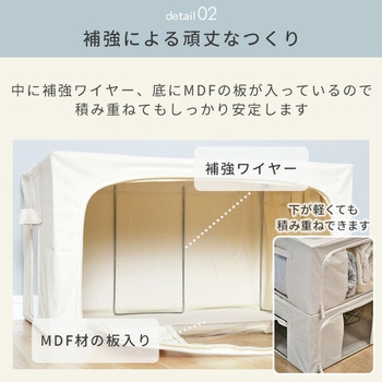 収納ボックス 窓付き YAMAZEN(山善)