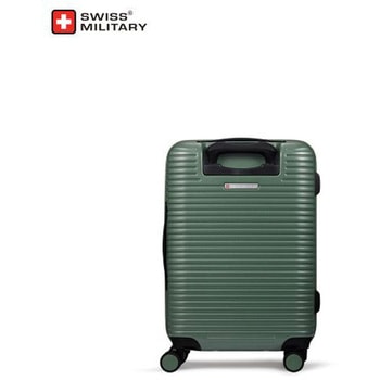 MOTIVAN(モティバン) スーツケース 55cm Sサイズ(機内持込可)/43L/5cm拡張/TSAロック/スーツケースカバー・ネームタグ付/グリーン SWISS MILITARY