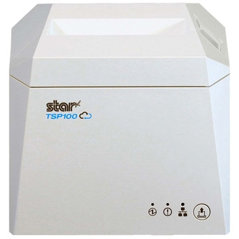 サーマルプリンター TSP100IV(ダイレクトラインサーマル/USB+有線LAN+無線LAN+Bluetooth/オートカッター/80mm幅/電源内蔵/ホワイト) スター精密