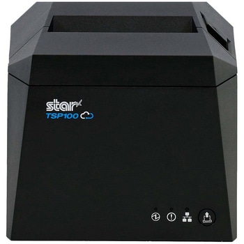 サーマルプリンター TSP100IV(ダイレクトラインサーマル/USB+有線LAN+無線LAN+Bluetooth/オートカッター/80mm幅/電源内蔵/グレー) スター精密