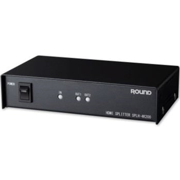 HDMI 2分配器(1入力2出力、4K対応、業務用) - ラウンド