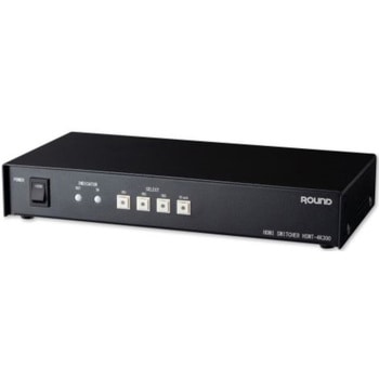 HDMI 3chセレクター(3入力1出力、4K対応、業務用、外部制御対応) ラウンド